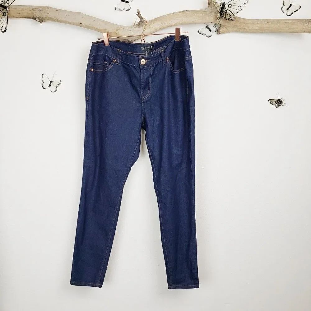 Forever 21 plus dark skinny jean